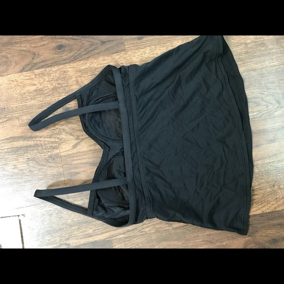 Land’s End Black tankini top - Picture 2 of 3